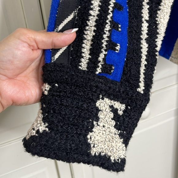 Coldwater Creek Women’s Wool Quilt Embroidery Light Vintage Boho Jacket Sz L - Picture 5 of 12